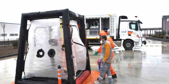 Diyarbakır OSB’de yangın tatbikatı