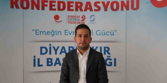 HAK-İŞ Konfederasyonu Diyarbakır İl Başkanı Aküzüm, 1 Mayıs’ı kutladı