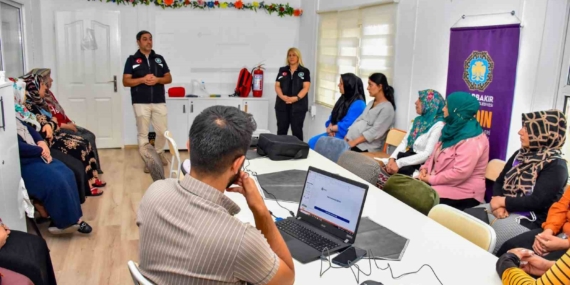 Kadınlara afetlere karşı farkındalık eğitimi verildi