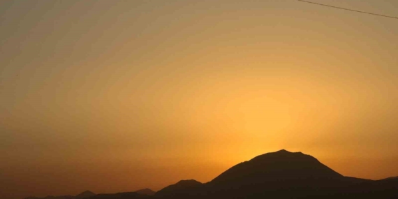 Ağrı’da gün batımı görsel şölen oluşturdu