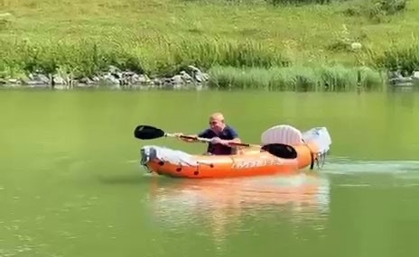 Ardahan’ın gözde rotası Kızıl Göl’de kano keyfi doğayla buluştu
