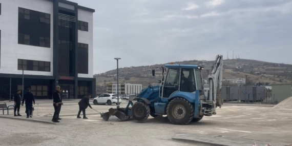 Çermik Devlet Hastanesi Otoparkında Genişletme ve Modernizasyon Başladı