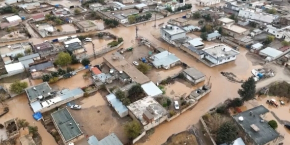 Demet Mahallesi’nde Sağanak Sonrası Su Baskını Drone Görüntülerinde