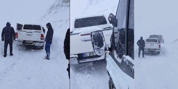 Merga Bütan Yolunda Karla Mücadele Ekipleriyle Zararsız Kurtarma