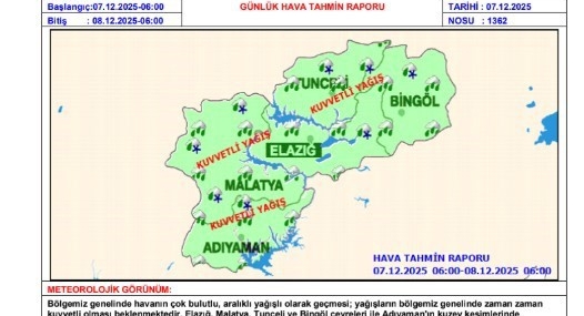Tunceli’de Şiddetli Yağış ve Fırtına Yaşamı Olumsuz Etkiledi