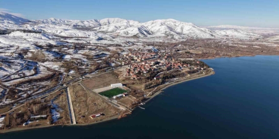 Elazığ’daki Kar Yağışı Sonrası Dronla Çekimlerle Şehrin Beyaz Örtüsü