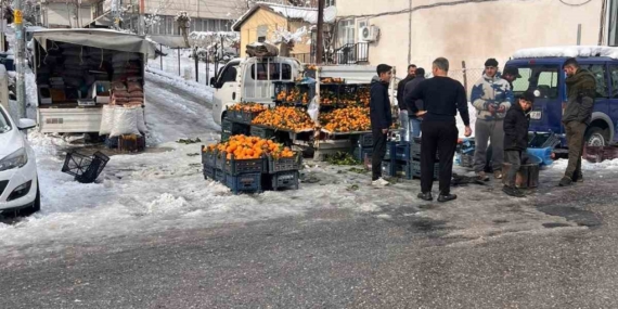 Kulp’ta Asgari Pazar Gücü ve Kar Soğuklarının Yüzleştiği Salı Pazarı Hakkında Güncel Durum