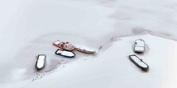 Nazik Gölü’nün Buz Tutması: Ahlat’ta Doğaseverlerin Büyüleyen Anları