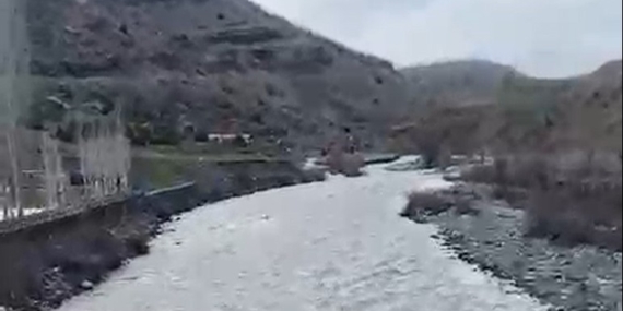 Şakirhan Çayı Yeniden Canlandı: Yağışların Ardından Kulp’taki Su Seviyesinde Artış