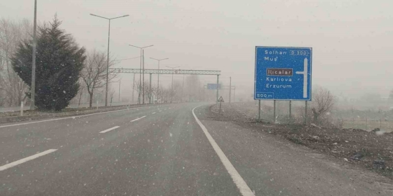 Bingöl’de Kar Yağışı Yeniden Başladı: Yüksek Kesimlerde Etkisini Artırıyor