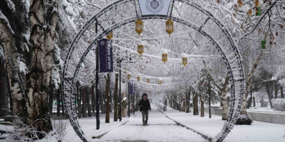 Erzurum’da Kar Baskını: Sabah Saatlerinde Beyaz Bir Tabaka