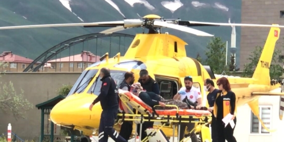 Erzurum’da Hava Yoluyla Acil Sevk ve Tedavi Süreci