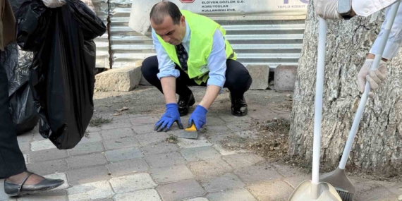Ağaç Etrafını Temizleyen Vali: Çevre Seferberliğine Spatula Dokunuşu